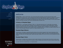 Tablet Screenshot of graybealsigns.com